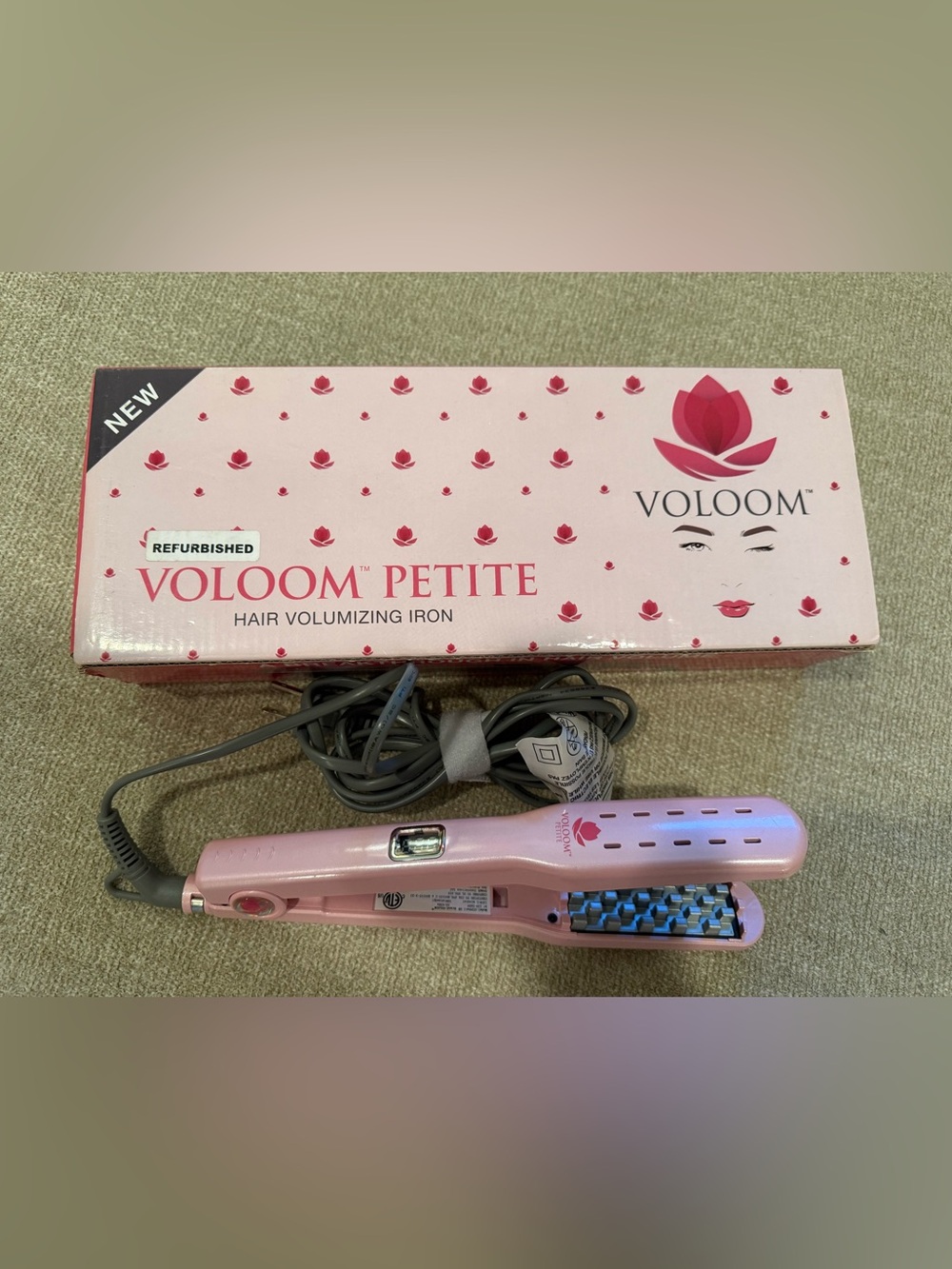Voloom Petite Hair Volumizing Iron - Pink